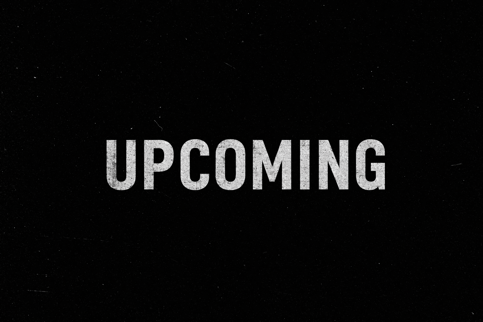 Upcoming event